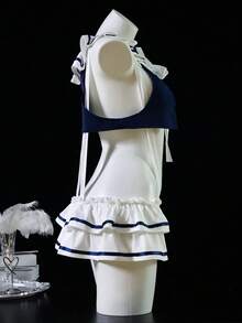 Dansine 2026 Spring/Summer New Sexy Dating Lingerie, Japanese School Style Sailor Uniform Cosplay Sexy Flirting Sleepwear Set For Women - Multicolor - View 4
