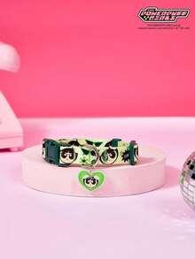THE POWERPUFF GIRLS X PETSIN 卡通印花可愛寵物基礎款狗項圈 - 彩色 - 查看 18