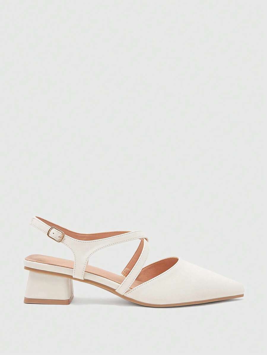 CUCCOO BIZCHIC Damen-Mode High-Heel-Schuhe, Schnürschuhe mit niedrigem Absatz aus PU, elegant, für alle Jahreszeiten, Pendeln, Urlaub, Büro, Outdoor, Alltag - Chantilly - Übersicht 1