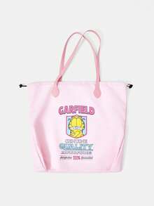 GARFIELD | SHEIN 女款卡通印花圖案便利手提包 - 貓-3 - 查看 3