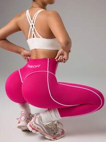 Velisys Velisys Legging Olahraga Tanpa Jahitan Pinggang Tinggi Wanita - MultiWarna - View 4
