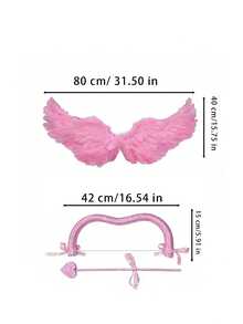 Valentine's Day Goddess Bow Cupid Bow Halloween Carnival Masquerade Party Cos Props - multicolor - View 4