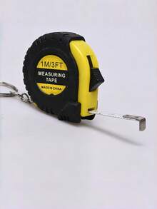 5Pcs Mini Retractable Tape Measure With Keychain, Compact Portable Measuring Tape With Lock Brake, Metal Tape Body, Metric & Inch Dual Scale, For Daily Use, Fitness, Home & Campus - Multicolor Measuring Tape - View 2