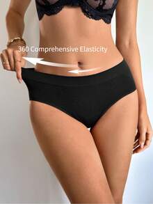 Firerie Ropa interior modeladora sencilla y lisa para levantar el trasero, uso casual para todos los días - Negro - Ver 1