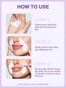 رقعات SlowSunday للخطوط الدقيقة للوجه 5 قطع، تحسن خطوط الابتسامة، K Beauty، مثالية للحفلات، مناسبة للصيف والخريف - Lifting - مشاهدة 5
