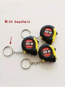 5Pcs Mini Retractable Tape Measure With Keychain, Compact Portable Measuring Tape With Lock Brake, Metal Tape Body, Metric & Inch Dual Scale, For Daily Use, Fitness, Home & Campus - Multicolor Measuring Tape - View 4