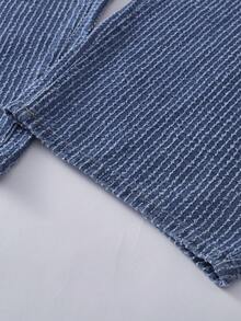 SHEIN MOD Plus Size Women's Pocket Curved Leg Wide Leg Loose Casual Denim Jeans - Medium Wash - View 5