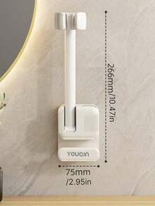 Soporte para Secador de Pelo - Colgador de Secador de Pelo Eléctrico para Baño sin Taladro - Soporte de Pared para Secador de Pelo para Baños - Solución de Almacenamiento para Secadores de Pelo. - Multicolor - Ver 12