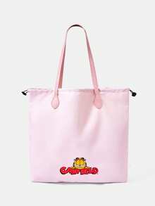 GARFIELD | SHEIN 女款卡通印花圖案便利手提包 - 貓-3 - 查看 4