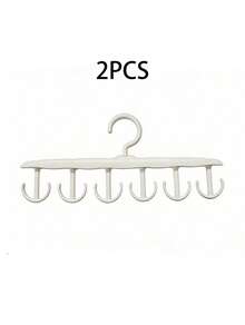 1/2PCs Durable Multi-Hook Hanger For Wardrobe Finishing And Clothes Drying Can Be Used To Store Underwear, Stockings, Ribbons, Hats And Other Purposes - Multicolor - View 10