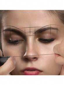 1 pieza Hilo de mapeo para microblading blanco/negro/rosa, marcador de cejas pre-entintado para maquillaje permanente, hilo de posicionamiento de cejas - Multicolor - Ver 2