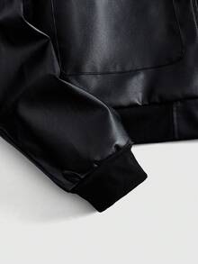 ROMWE MEN Street Life Jaket Komuter Serbaguna untuk Pria - Hitam - View 5