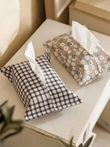 1-Piece Paper Towel Cover Paper Towel Bag Paper Drawing Bag Fabric Car Paper Bag Home Storage Paper Towel Bag - Multicolor - View 2