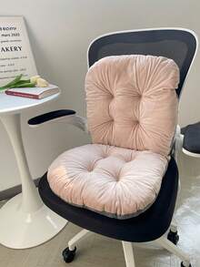 1PC Thickened Back Cushion With Backrest Support For Office Chair Long Sitting Comfort Ergonomic Lumbar Support Pad For School Home Study Back To School Supplies Computer Chair Seat Cushion - multicolor - View 3