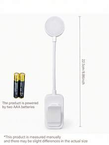 Clip On Reading Light, Flexible LED Book Light For Bedside, Portable Battery Powered Bookmark Lamp For Night Reading(Battery Not Included) - one-size - View 4