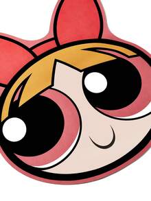 THE POWERPUFF GIRLS X SHEIN 1件 PPG Blossom 浴室地墊，超吸水材質，適用於浴室、廁所 - 紅色 - 查看 4