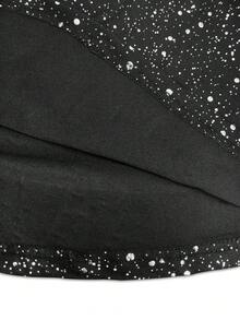 GlowEve CURVE Celana Flare Berpayet Wanita Ukuran Plus Musim Gugur - Hitam - View 6