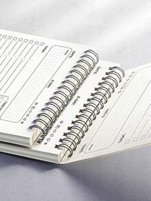 Efficient A5 Spiral Planner: Quality Notebook For Daily Schedules, To-Do Lists & Task Organization - Perfect For School & Office - White - View 11