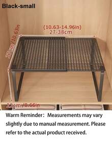 Expandable Wardrobe Organizer Rack - Space-Saving Vertical Storage Rack With Adjustable Height, Suitable For Clothes, Shoes, And Cabinets - Easy To Install, For Wardrobe Organization, Home Organization, Simple Design, Sturdy Structure, Home Storage - Multicolor - View 8