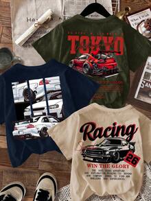 青少年男孩休閒舒適時尚極簡圓領短袖T恤3件組 - 彩色 - 查看 6
