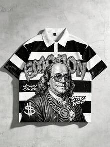ROMWE MEN Prep 2026世界盃春夏秋款男士休閒時尚短袖 Polo 衫 T-shirt 上衣 - 彩色 - 查看 6
