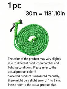 Selang Taman yang Dapat Ditarik dan Diperpanjang 7,5-60M dengan Nozzle Semprotan yang Dapat Diatur 7-in-1, Pipa Air Fleksibel dan Tahan Lama dengan Konektor Fitting untuk Mencuci Mobil, Menyiram Rumput, Memandikan Hewan Peliharaan, dan Penggunaan Sepanjang Musim. - hijau - View 9
