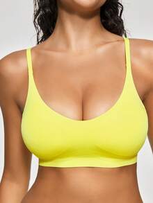 Ocili 女款休閒百搭舒適極簡內褲 - 芥末黃 - 查看 6