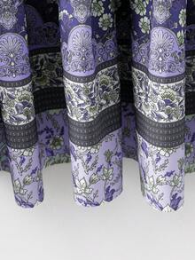 SHEIN LUNE CURVE 大尺碼女款水溶性蕾絲浪漫時尚約會穿搭，適合春夏度假，休閒百搭兩件套 - 彩色 - 查看 8