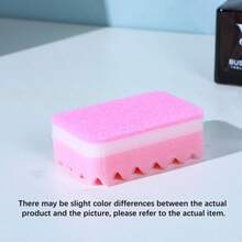 5/10Pcs Powerful Decontamination Wave Sponges, Dual-Effect Kitchen Cleaning Sponges - pink - View 5