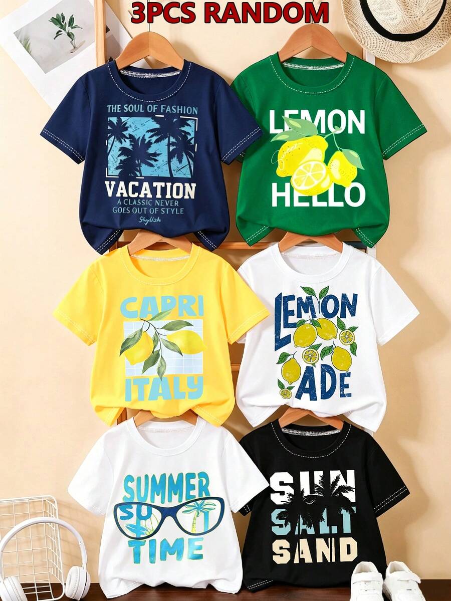 3 Random Pcs,,Multiple Sportsstyle Patterns To Choosefrom, Refreshing Colormatching To Show - Multicolor - View 1