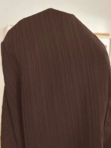 SHEIN Maternity Casual Versatile Solid Color Wide Leg Pants - Coffee Brown - View 5