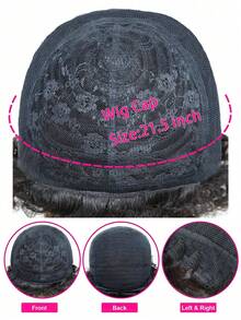 Pixie Cut Human Hair Wig Short Afro Curly Wigs 1B Real Affordable Hair Replacement Wig Cheap Wig For Beginner Friendly Wear To Go Wigs - S1 - View 4