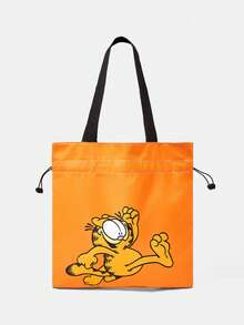 GARFIELD | SHEIN Damen-Handtasche mit Cartoon-Druckmuster, praktisch - Katze-4 - Übersicht 3