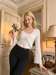 SHEIN MOD Atasan Wanita - Aprikot - View 7