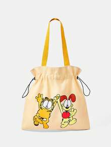 GARFIELD | SHEIN 女款卡通印花圖案便攜手提包 - 貓-3 - 查看 6