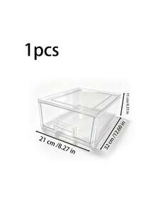 1pc Pull-Out Transparent Storage Box For Fridge To Organize Fruits, Vegetables, And Drinks, Keeps Kitchen Fresh Without Mixing Flavors - Clear - View 8