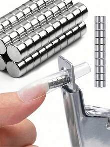 Strong Cylindrical Cat Eye Magnet – Powerful Nail Art Tool For Magnetic Gel Polish, Creates Perfect Cat Eye Effect, Professional & Home Use - Silver - View 6