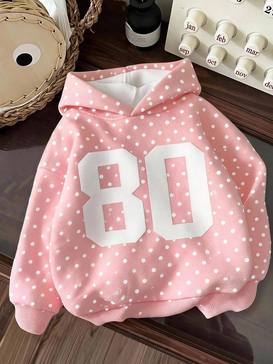 Tween Girl Tween Girl Tween Girl Casual Loose Fit Round Neck Long Sleeve Winter Autumn Sweatshirt,College Style 80 ,White , - White - View 1