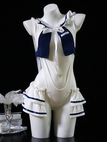 Dansine 2026 Spring/Summer New Sexy Dating Lingerie, Japanese School Style Sailor Uniform Cosplay Sexy Flirting Sleepwear Set For Women - Multicolor - View 1