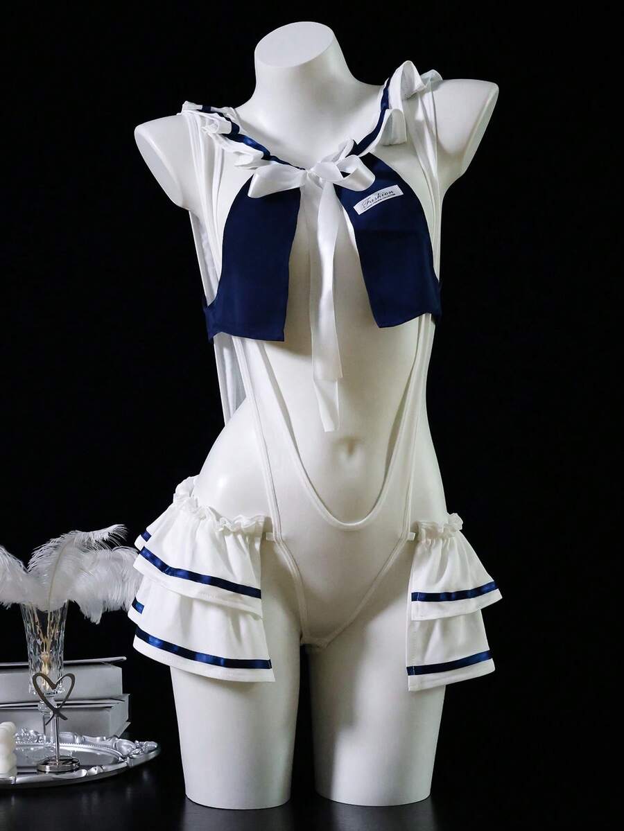 Dansine 2026 Spring/Summer New Sexy Dating Lingerie, Japanese School Style Sailor Uniform Cosplay Sexy Flirting Sleepwear Set For Women - Multicolor - View 1