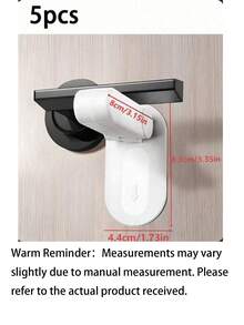 1/2/3/5pcs Multi-Functional Pet Safety Door Locks, No Drilling Required To Protect Pets, Suitable For Home, Bathroom, Office Decor, Valentine's Day Gift - white - View 14