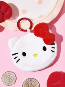 HELLO KITTY AND FRIENDS | SHEIN 1個可愛卡通零錢包，立體造型，可收納硬幣、卡片、鑰匙等小物，可掛在包包上 - 白色 - 查看 2