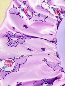 SHEIN X Care Bears 女款連體髮帽頭巾帽 - 紫色 - 查看 7