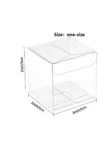 5/10/50/100 Pieces/Set Transparent Gift Boxes, Modern Transparent PVC Gift Boxes, Suitable For Gifts And Parties - transparent color - View 3