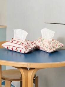 SHEIN 1-Piece Paper Towel Cover Paper Towel Bag Paper Drawing Bag Fabric Car Paper Bag Home Storage Paper Towel Bag - Multicolor - View 1