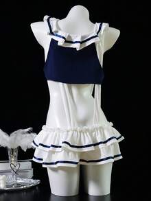 Dansine 2026 Spring/Summer New Sexy Dating Lingerie, Japanese School Style Sailor Uniform Cosplay Sexy Flirting Sleepwear Set For Women - Multicolor - View 2