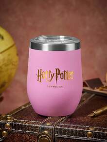 HARRY POTTER X SHEIN 360ml/12oz 不鏽鋼防漏蓋隨行杯，適用熱飲/冷飲，適合大多數杯架，禮品首選 - 粉色 - 查看 2