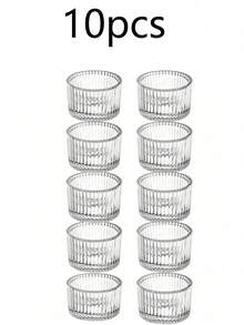 Mini Glass Candle Holder Set - multicolor - View 7