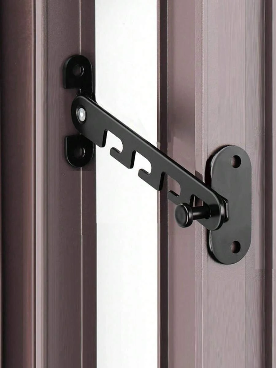 1/3 Pieceswindow Limit Lock, Metal Protective Window Lock, Sliding Window Lock, Window Lock, Protection, Home Decoration. - Black - View 1