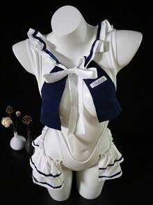 Dansine 2026 Spring/Summer New Sexy Dating Lingerie, Japanese School Style Sailor Uniform Cosplay Sexy Flirting Sleepwear Set For Women - Multicolor - View 5